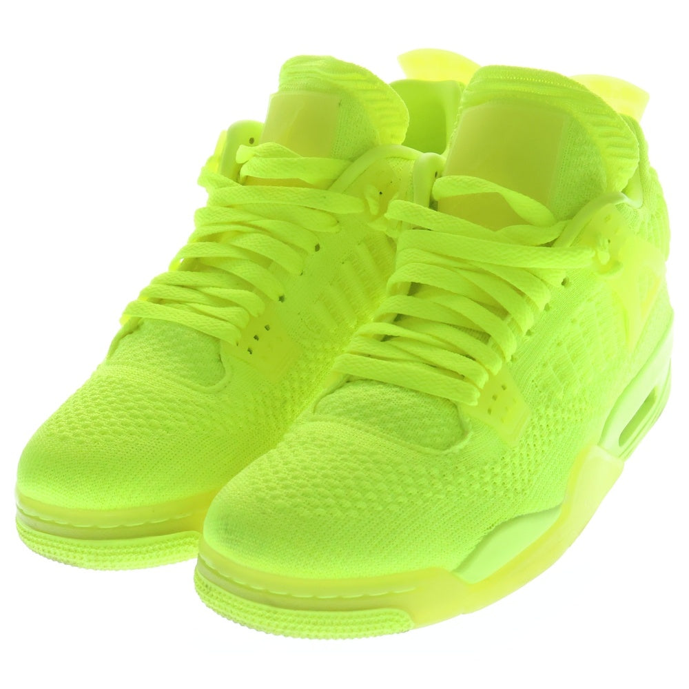 NIKE(ナイキ) AIR JORDAN 4 RETRO FLYKNIT VOLT エアジョーダン4 レトロ フライニット ボルト ハイカットスニーカー イエロー US8.5/26.5cm AQ3559-700