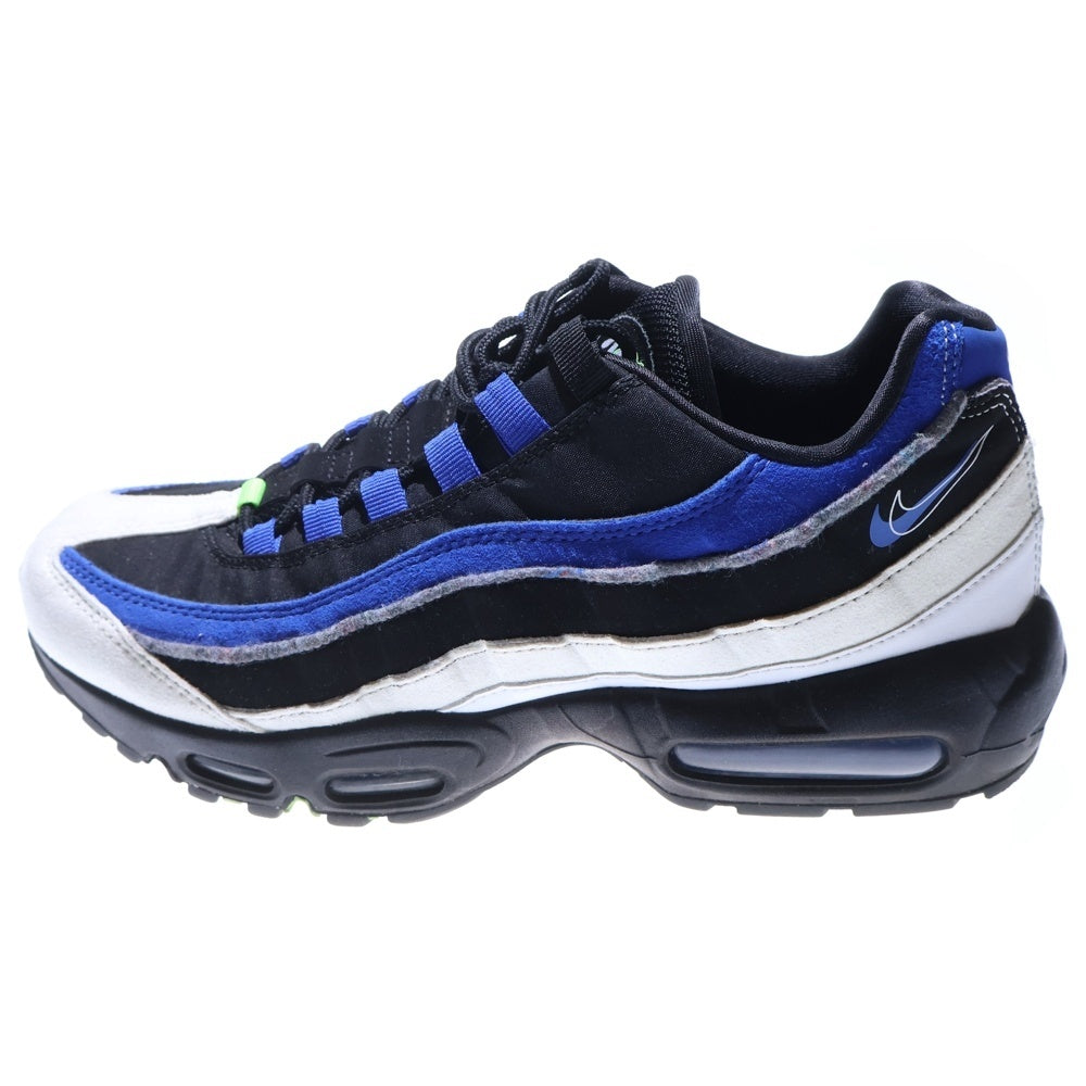 NIKE(ナイキ) AIR MAX 95 SE エアマックス ローカットスニーカー ブラック/ブルー US8.5/26.5cm DQ0268-001