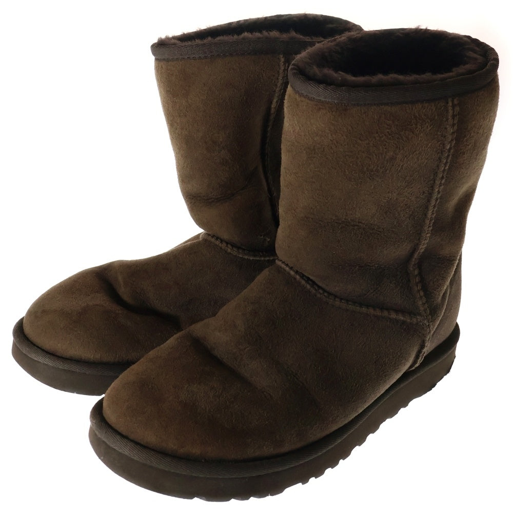 UGG(アグ) クラシック ショート ムートンブーツ ブラウン US7/24.0cm 5825