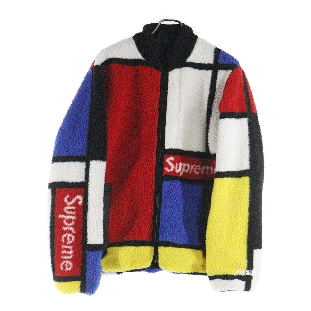 SUPREME(シュプリーム) 20AW Reversible Colorblocked Fleece Jacket リバーシブル フリース ボア ジャケット マルチカラー