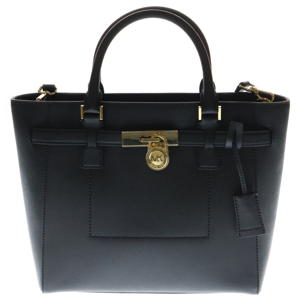 MICHAEL KORS(マイケルコース) HAMILTON ハミルトン サッチェル 2WAY ハンドバッグ ブラック 35F7GHXT3L