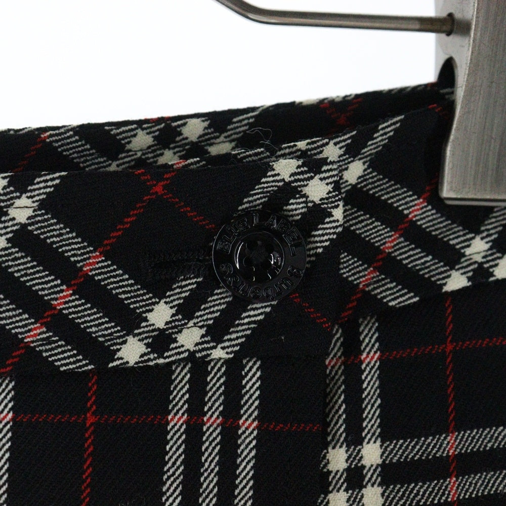 BURBERRY BLUE LABEL(バーバリーブルーレーベル) チェック柄 スカート ブラック レディース