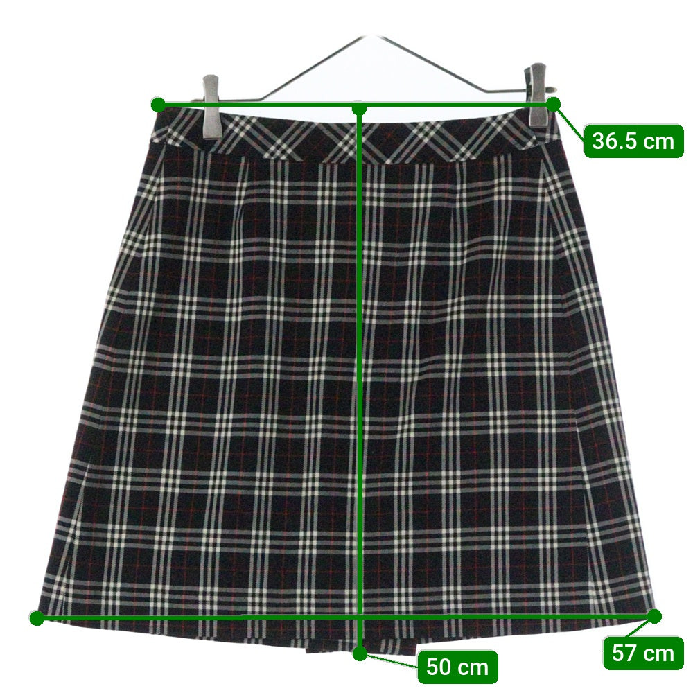 BURBERRY BLUE LABEL(バーバリーブルーレーベル) チェック柄 スカート ブラック レディース