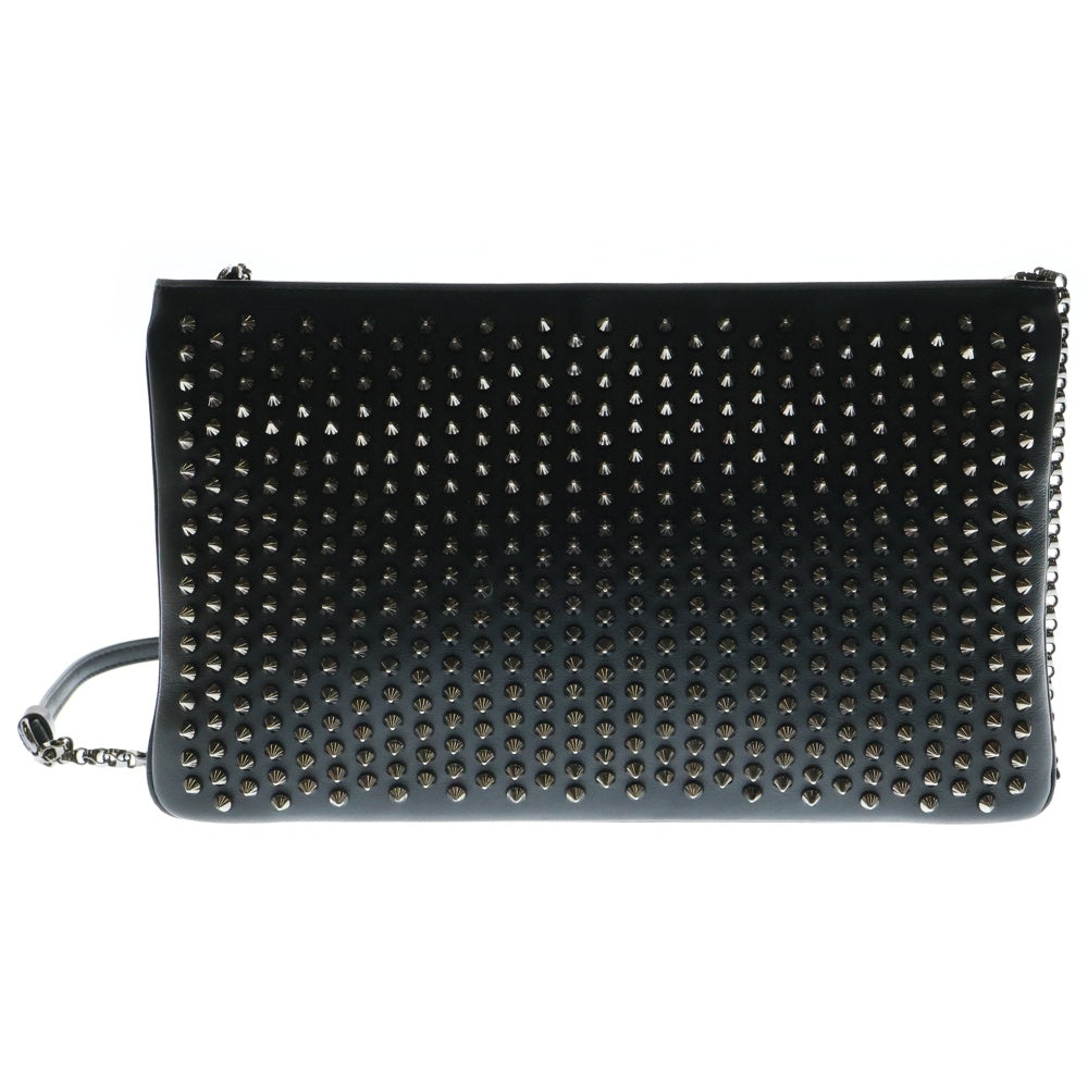 CHRISTIAN LOUBOUTIN(クリスチャンルブタン) LOUBIPOSH ルビポッシュ 2WAYクラッチ ショルダーバッグ ブラック/レッド 1165013