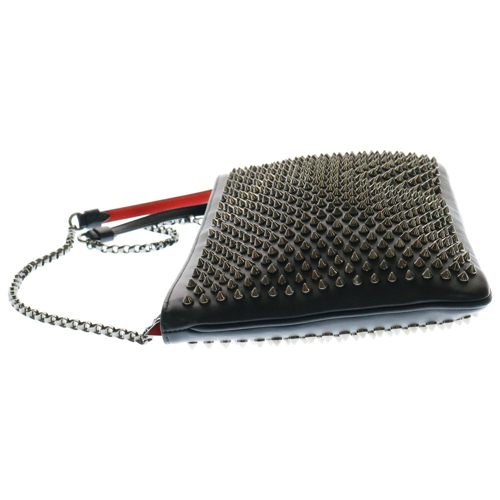 CHRISTIAN LOUBOUTIN(クリスチャンルブタン) LOUBIPOSH ルビポッシュ 2WAYクラッチ ショルダーバッグ ブラック/レッド 1165013
