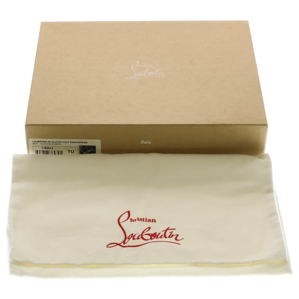 CHRISTIAN LOUBOUTIN(クリスチャンルブタン) LOUBIPOSH ルビポッシュ 2WAYクラッチ ショルダーバッグ ブラック/レッド 1165013
