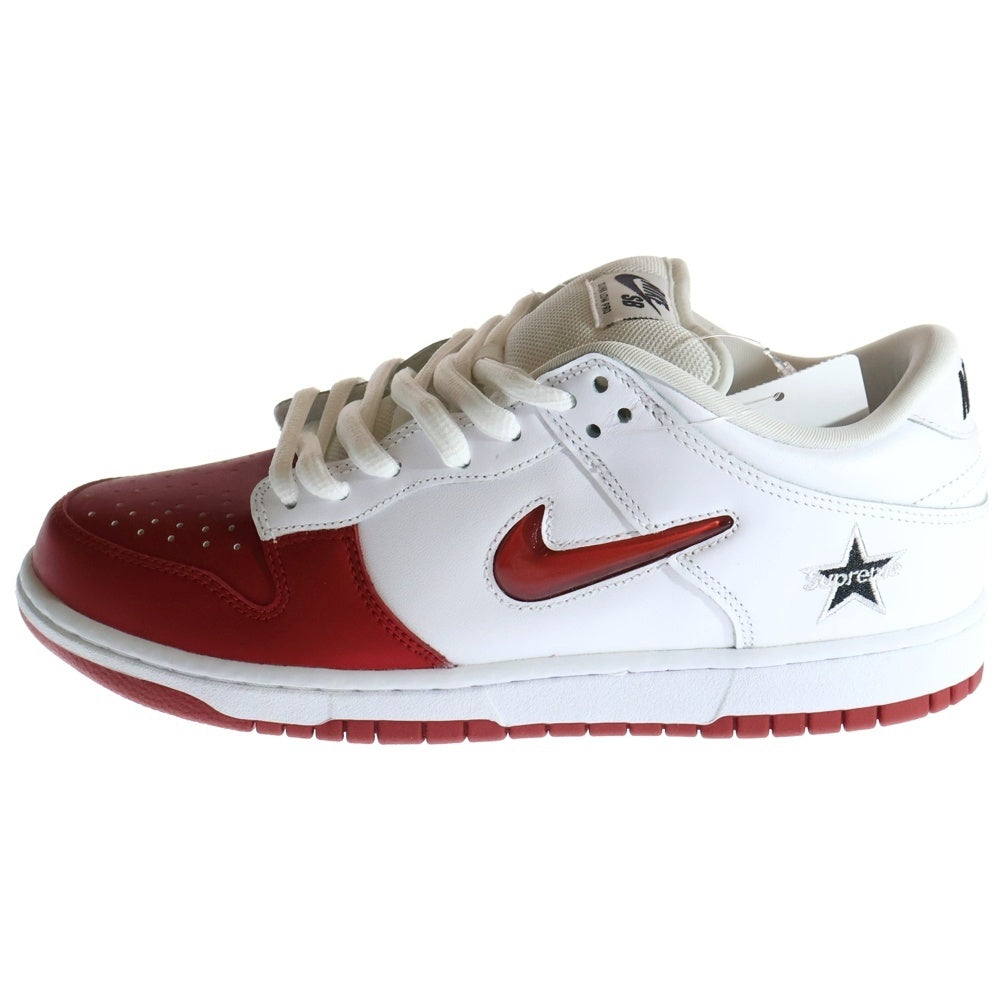 NIKE SB(ナイキエスビー) 19AW ×SUPREME DUNK LOW VARSITY RED WHITE シュプリーム ダンク バーシティレッド ローカットスニーカー US9.5/27.5cm CK3480-600