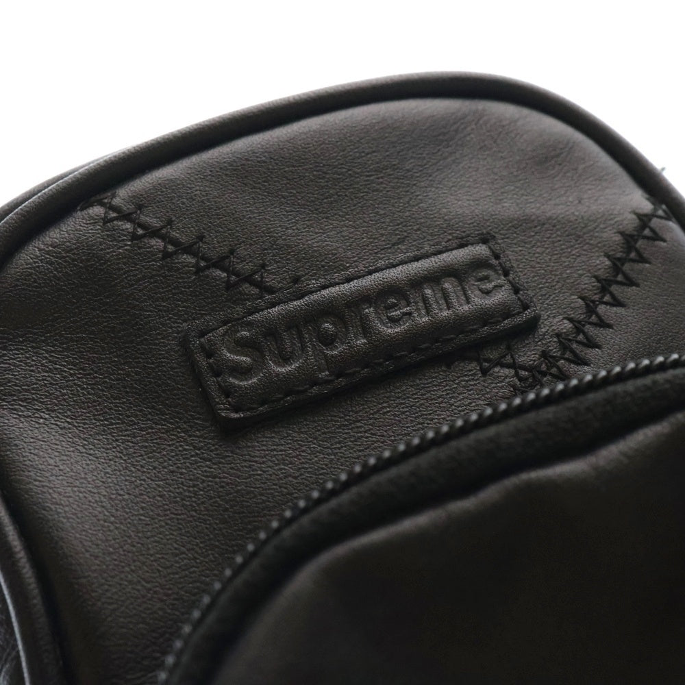 SUPREME(シュプリーム) 19AW Patchwork Leather Shoulder Bag パッチワーク レザー ショルダーバッグ ブラック
