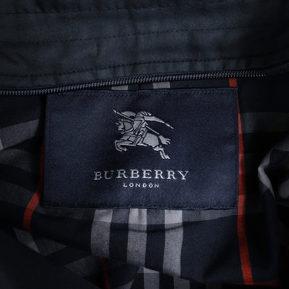 BURBERRY LONDON(バーバリーロンドン) ノバチェック ステンカラー ロングコート ブラック BBB55-970-29