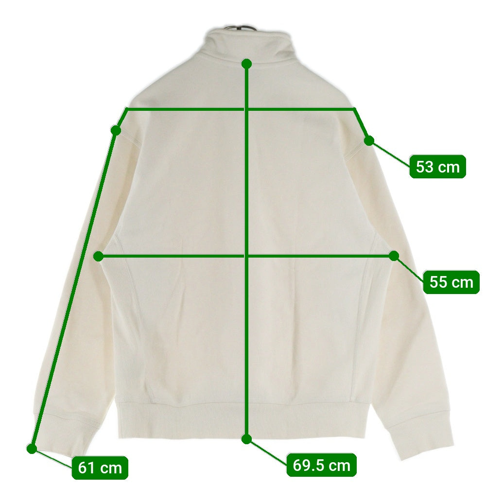 Carhartt WIP(カーハート ダブリューアイピー) ハーフジップ アメリカン スクリプト スウェットシャツ アイボリー 1027014-23F