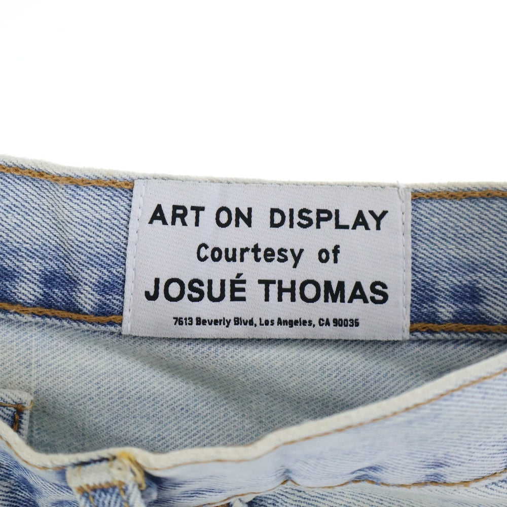 GALLERY DEPT.(ギャラリーデプト) 90210 La Flare Jeans ラ フレア 再構築デニムボタンフライ ダメージ加工フレアロングデニムパンツ インディゴブルー