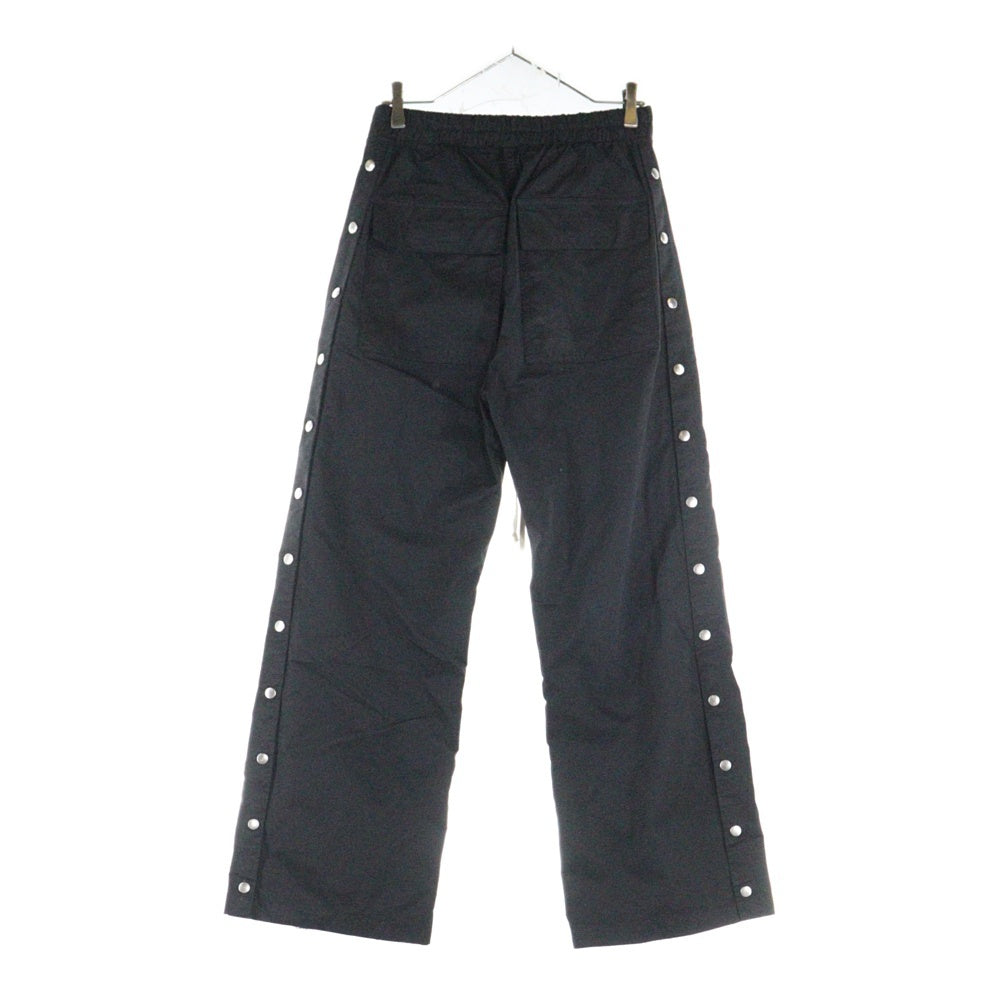 DRKSHDW(ダークシャドウ) 22SS PUSHER PANTS サイドボタンナイロンプッシャーロングパンツ ブラック DU01B7393-MU