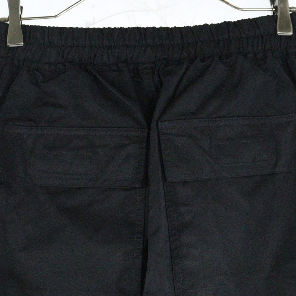 DRKSHDW(ダークシャドウ) 22SS PUSHER PANTS サイドボタンナイロンプッシャーロングパンツ ブラック DU01B7393-MU