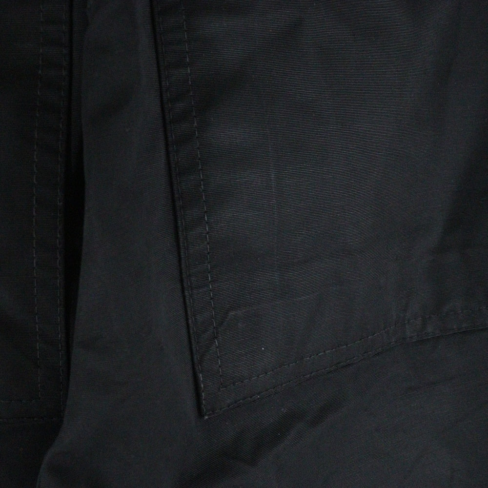 DRKSHDW(ダークシャドウ) 22SS PUSHER PANTS サイドボタンナイロンプッシャーロングパンツ ブラック DU01B7393-MU