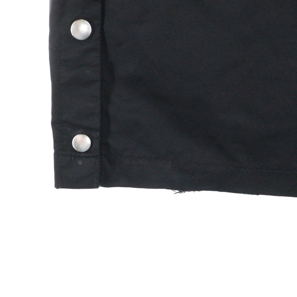 DRKSHDW(ダークシャドウ) 22SS PUSHER PANTS サイドボタンナイロンプッシャーロングパンツ ブラック DU01B7393-MU