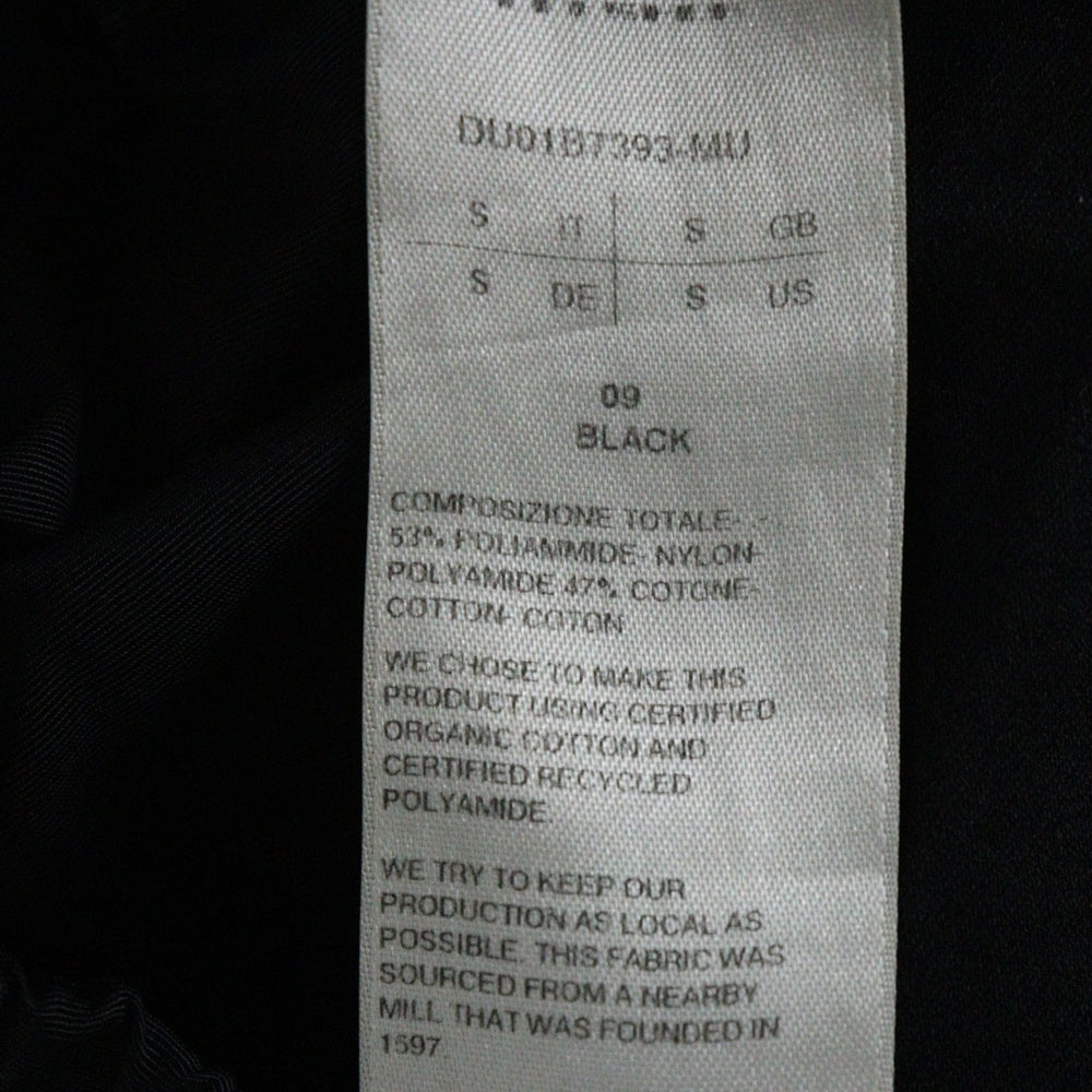 DRKSHDW(ダークシャドウ) 22SS PUSHER PANTS サイドボタンナイロンプッシャーロングパンツ ブラック DU01B7393-MU