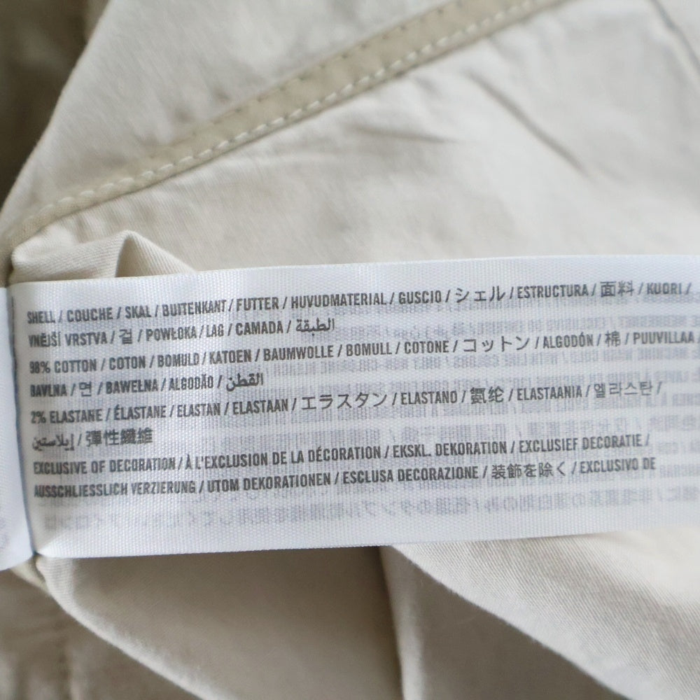 Abercrombie&Fitch(アバクロンビーアンドフィッチ) フロントボタン 2ポケット コットン 長袖シャツ ロングスリーブ アイボリー