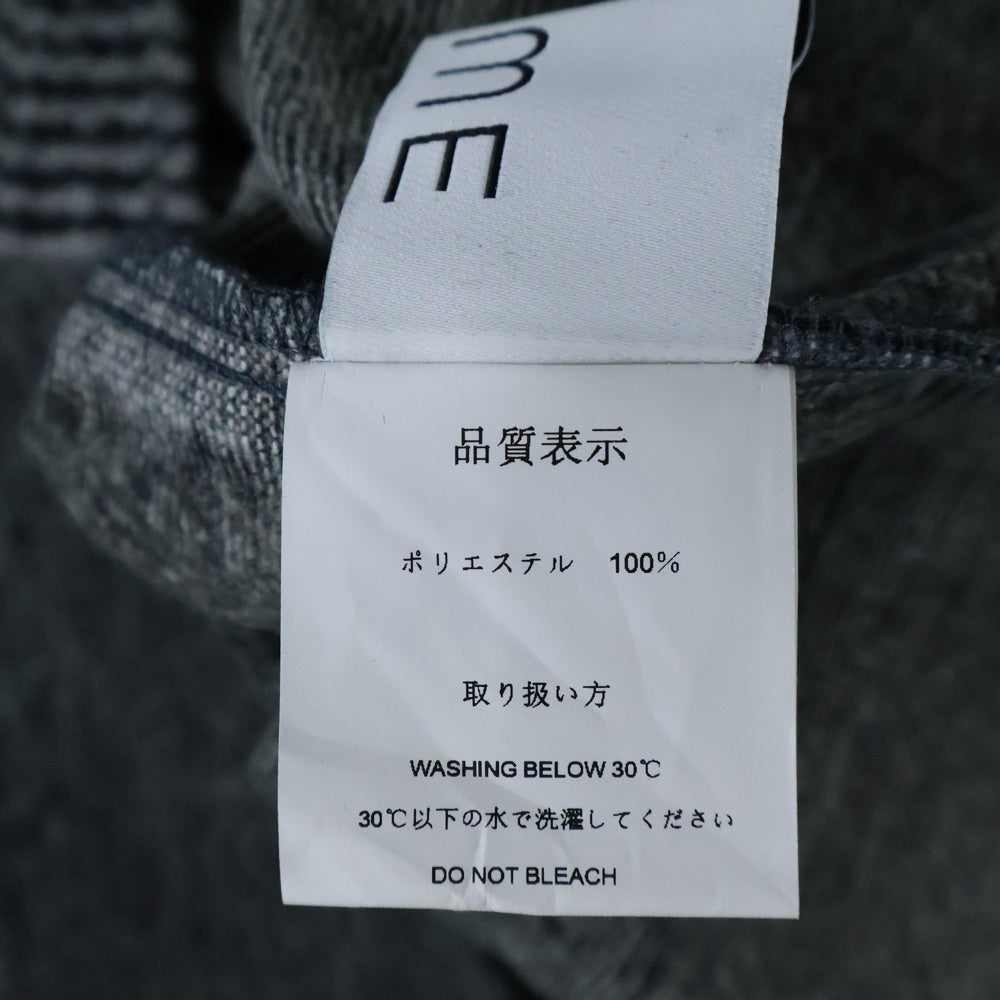 NO BRAND(ノーブランド) カラーブロック 長袖シャツ ロングスリーブ グレー