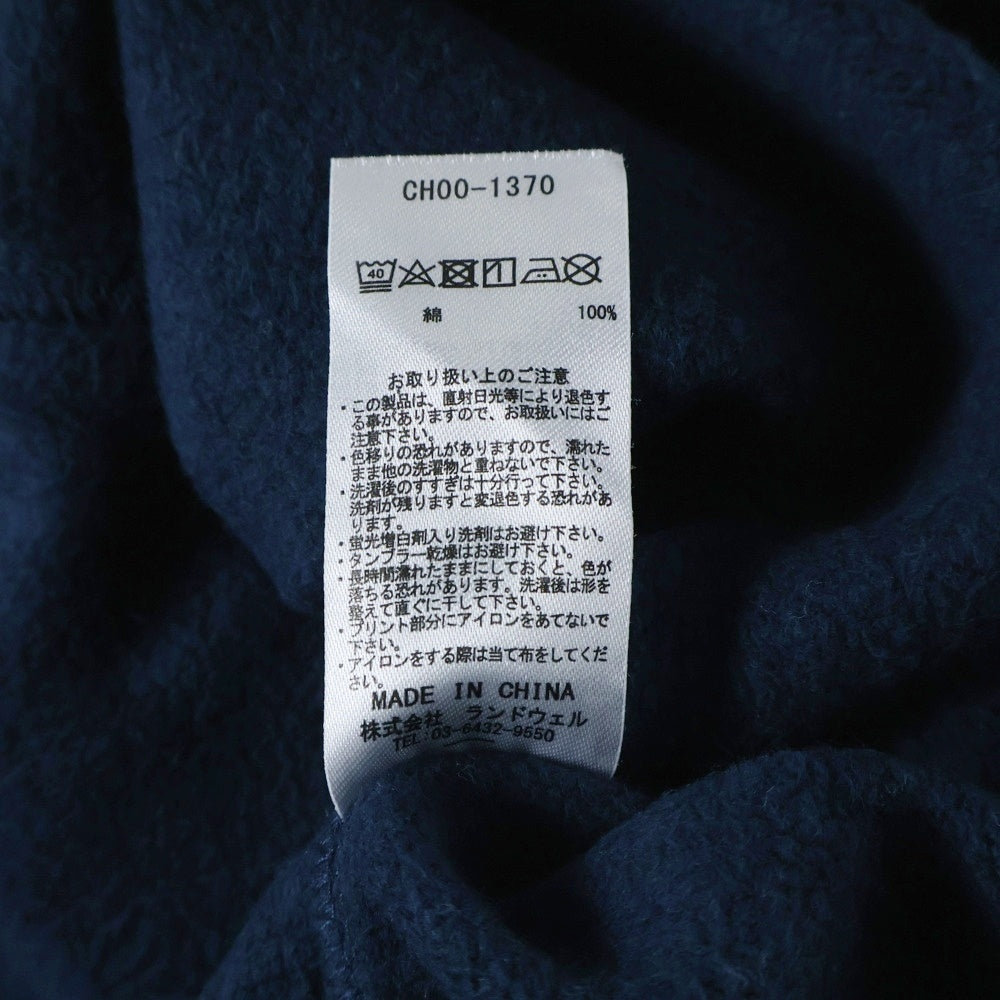 NO BRAND(ノーブランド) CHUMS ロゴ刺繍 クルーネック 長袖スウェット トレーナー ネイビー