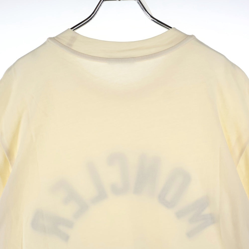 MONCLER(モンクレール) 22SS フロントフェルトロゴ 半袖Tシャツ カットソー オフホワイト H20918C00038 8390T