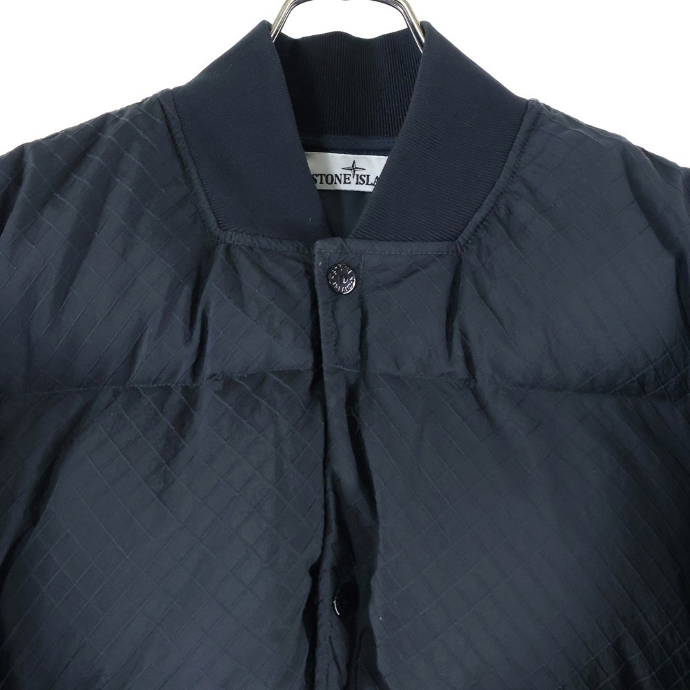 STONE ISLAND(ストーンアイランド) NYLON METAL BOMBER DOWN JACKET ナイロンメタル ボンバーダウンジャケット ブラック 791543232