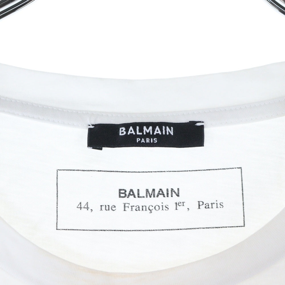 BALMAIN(バルマン) ミラージュロゴ Tシャツ 半袖カットソー ホワイト