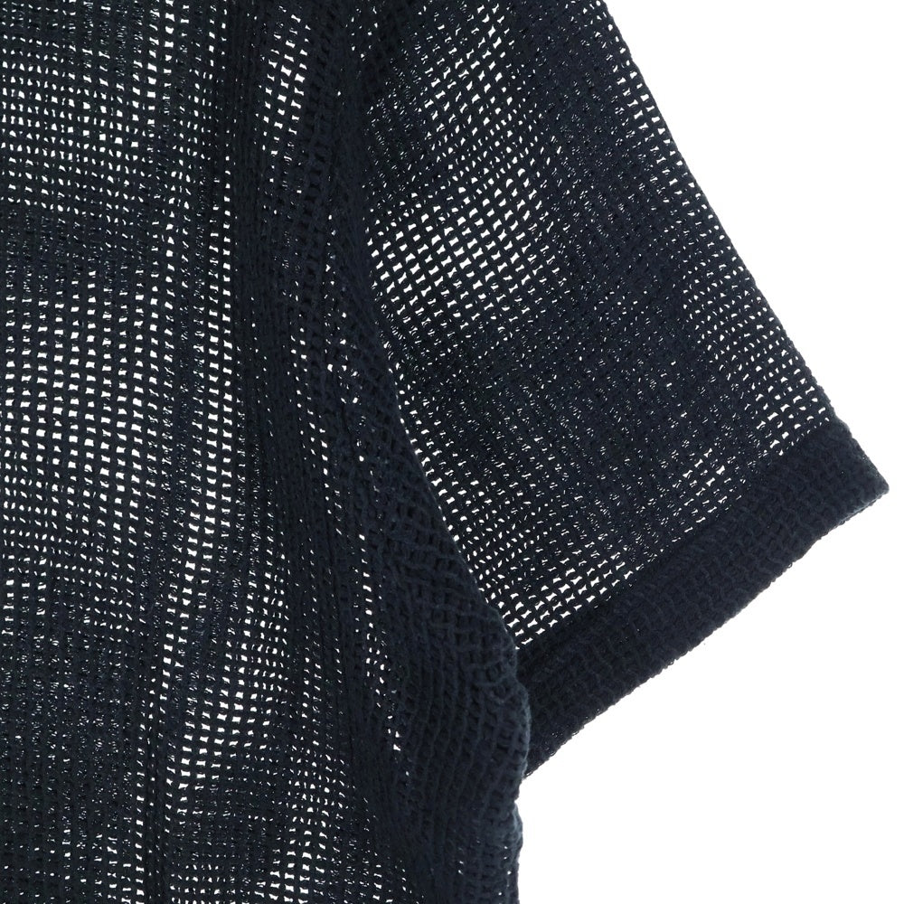 STUSSY(ステューシー) Cotton Mesh Tee メッシュ クルーネック Tシャツ 半袖カットソー ブラック