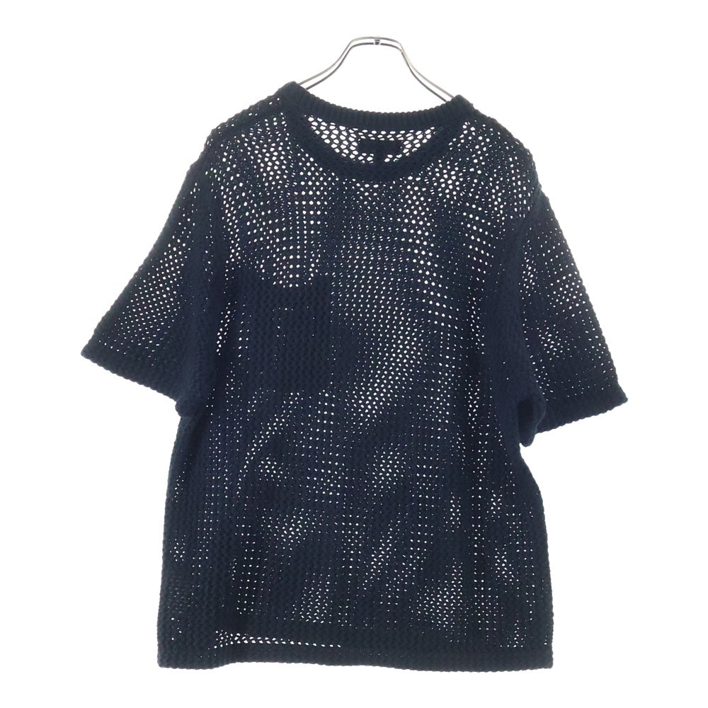 STUSSY(ステューシー) Odyed Mesh Tee メッシュ クルーネック Tシャツ 半袖カットソー ブラック