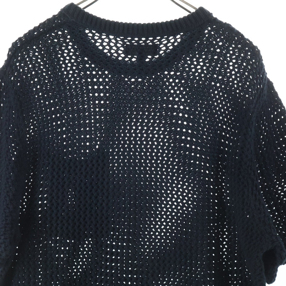 STUSSY(ステューシー) Odyed Mesh Tee メッシュ クルーネック Tシャツ 半袖カットソー ブラック