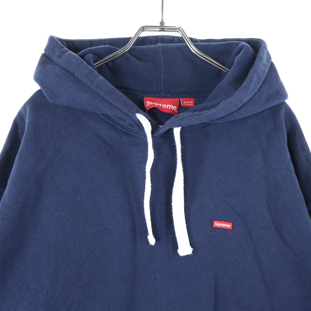 SUPREME(シュプリーム) 23AW Small Box Drawcord Hooded Sweatshirt スモールボックスロゴ スウェット プルオーバーパーカー ネイビー