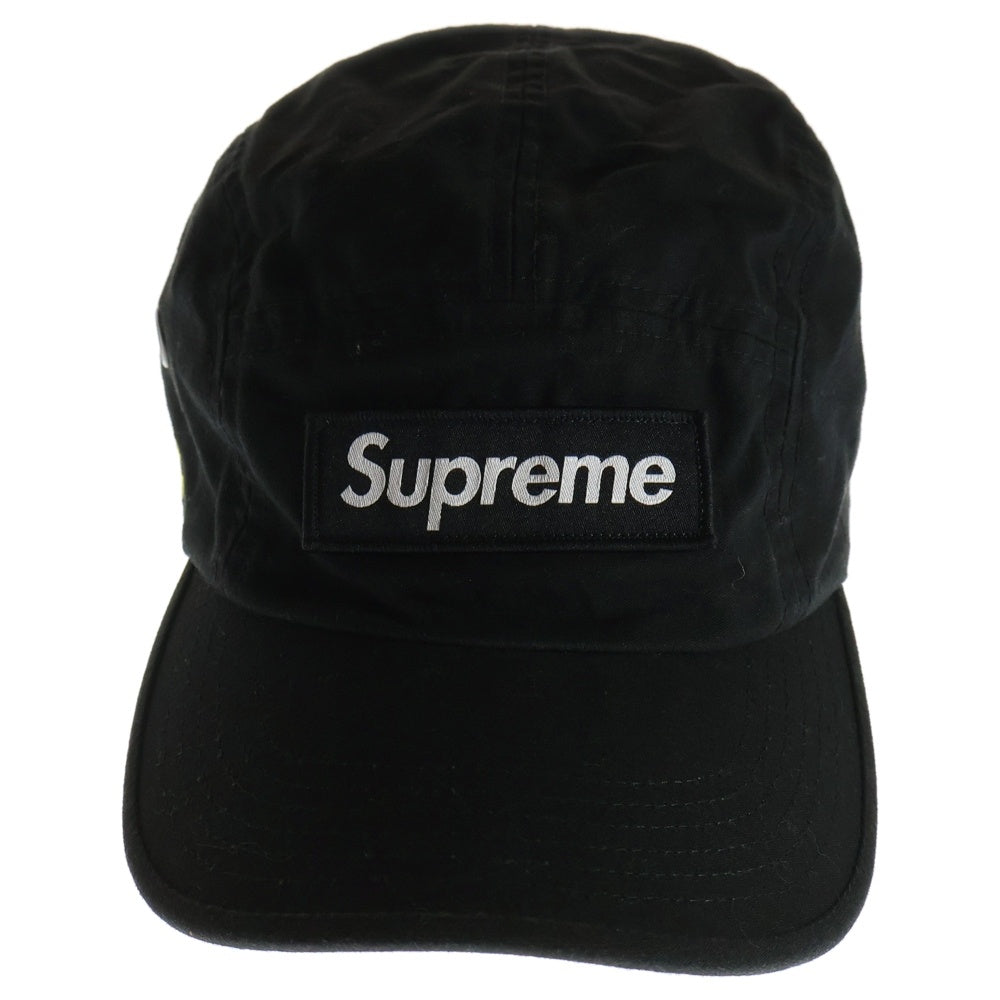 SUPREME(シュプリーム) 21SS Military Camp Cap ミリタリー ボックスロゴ キャンプキャップ 帽子 ブラック