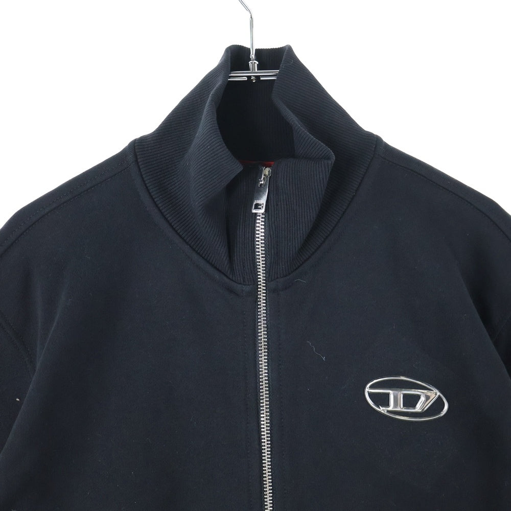 DIESEL(ディーゼル) S-GINNI-ZIP-OD ロゴプレート ジップアップジャケット ブラック A11439