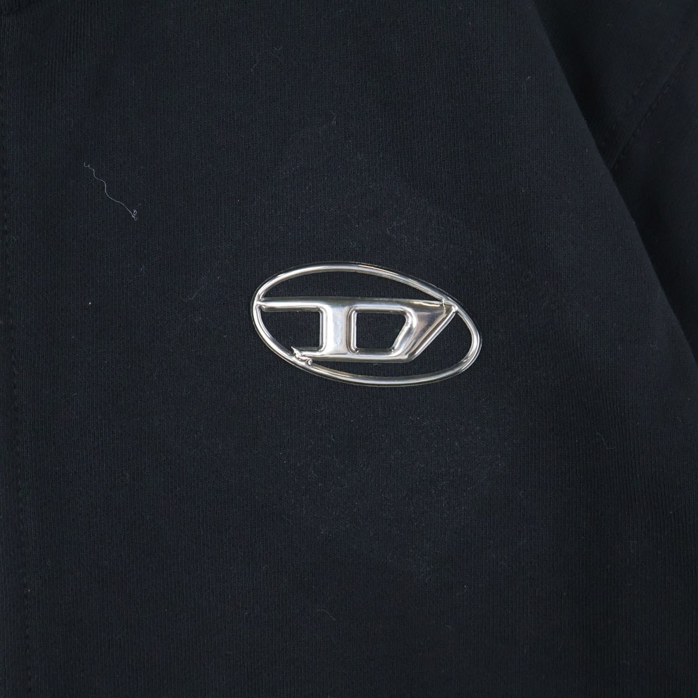 DIESEL(ディーゼル) S-GINNI-ZIP-OD ロゴプレート ジップアップジャケット ブラック A11439
