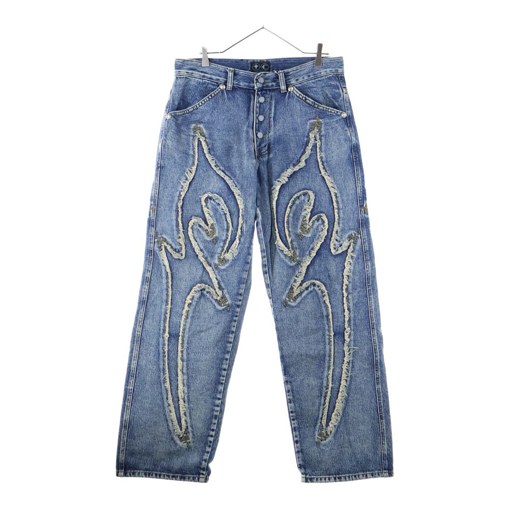 THUG CLUB(サグクラブ) TRIBLE DENIM PANTS トライバル デニムパンツ インディゴ TC23PT0701