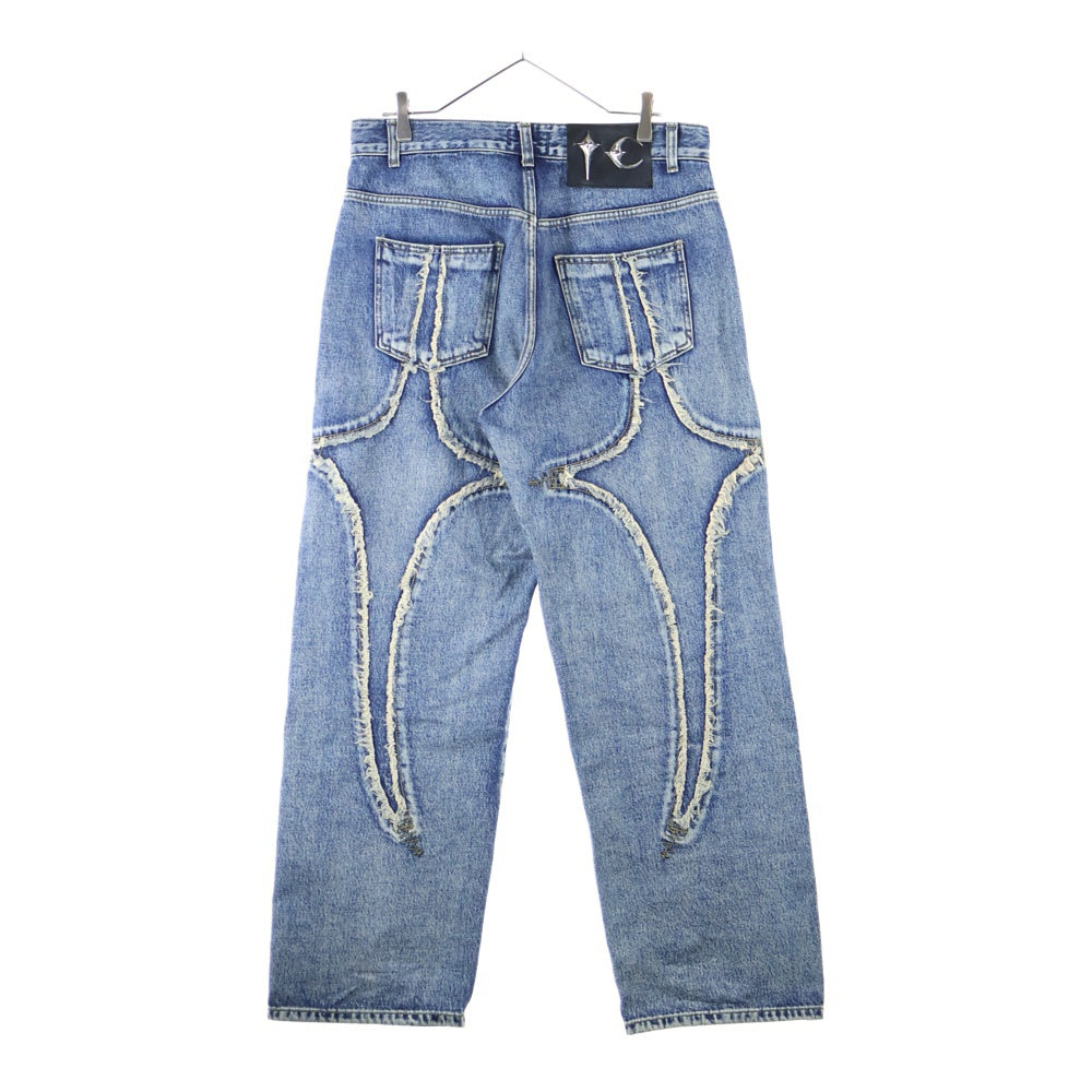 THUG CLUB(サグクラブ) TRIBLE DENIM PANTS トライバル デニムパンツ インディゴ TC23PT0701