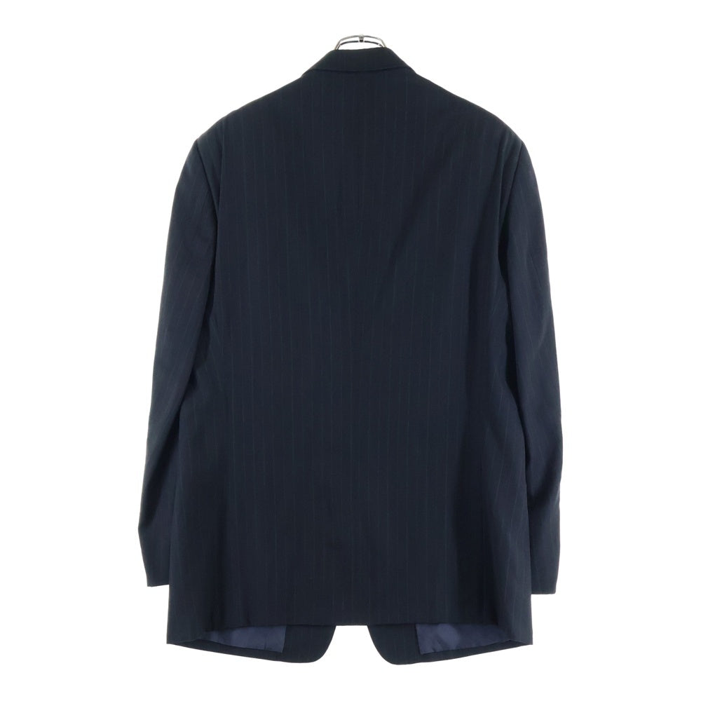 ARMANI COLLEZIONI(アルマーニ コレツィオーニ) セットアップ ノッチドラペル ペンシルストライプ柄 テーラードジャケット スラックスパンツ ブラック