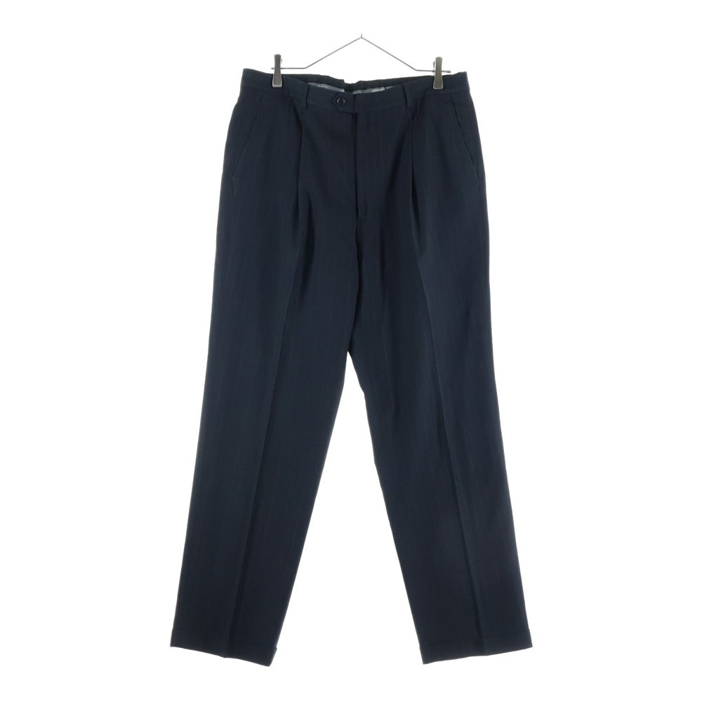 ARMANI COLLEZIONI(アルマーニ コレツィオーニ) セットアップ ノッチドラペル ペンシルストライプ柄 テーラードジャケット スラックスパンツ ブラック