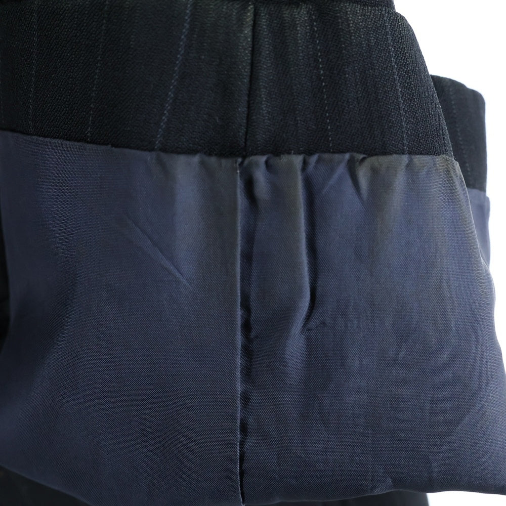 ARMANI COLLEZIONI(アルマーニ コレツィオーニ) セットアップ ノッチドラペル ペンシルストライプ柄 テーラードジャケット スラックスパンツ ブラック