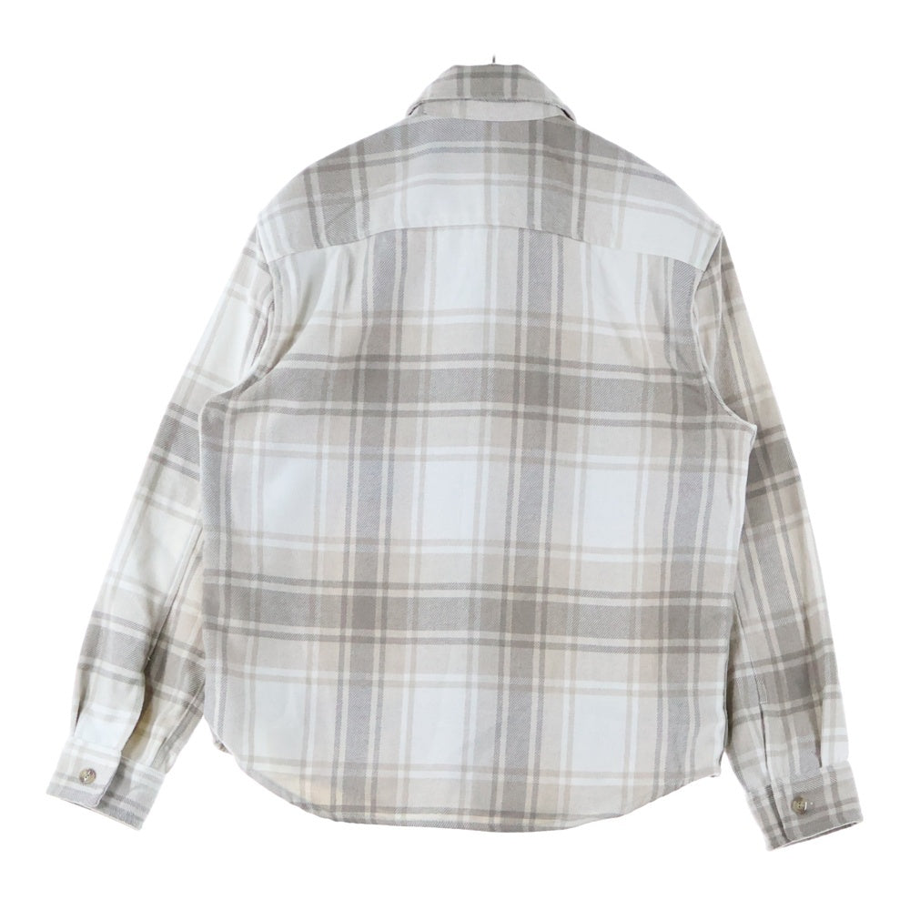 NO BRAND(ノーブランド) H&M チェックシャツ ベージュ/ブラウン
