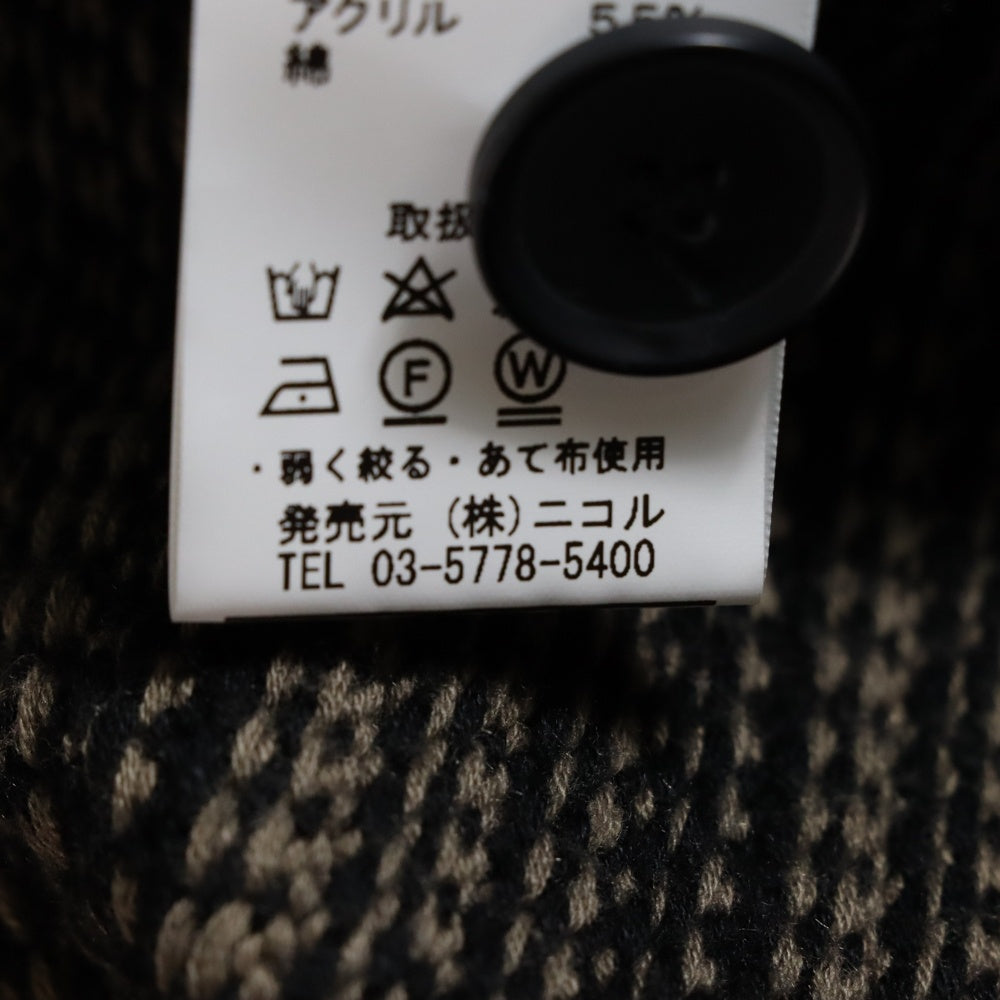 NO BRAND(ノーブランド) NICOLE ニット カーディガン ブラウン