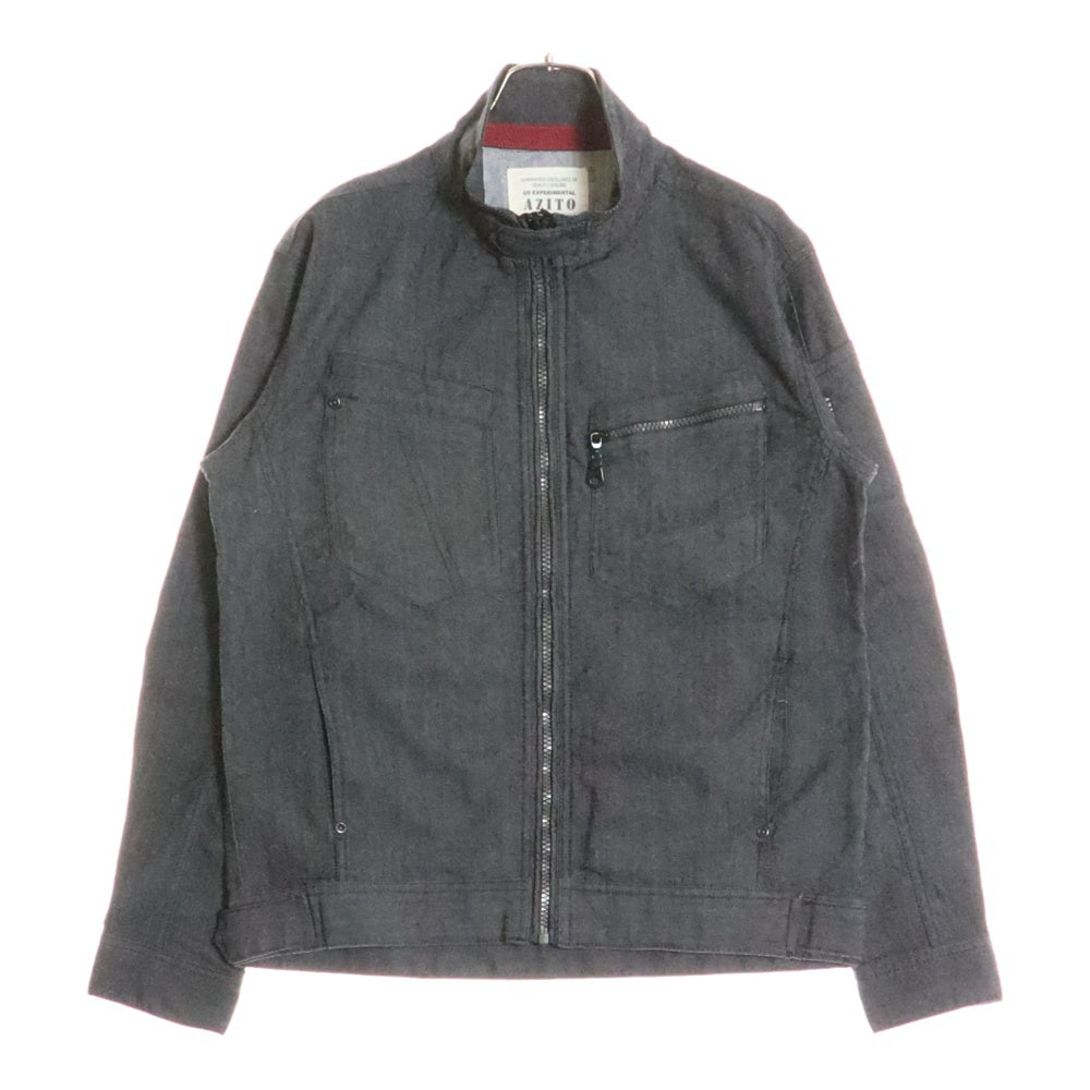 NO BRAND(ノーブランド) AZITO ストレッチワークジャケット ブラック