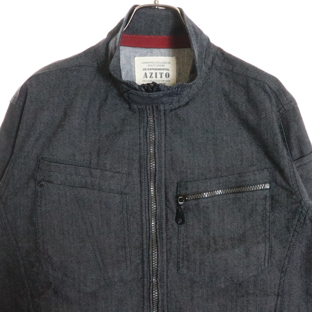 NO BRAND(ノーブランド) AZITO ストレッチワークジャケット ブラック