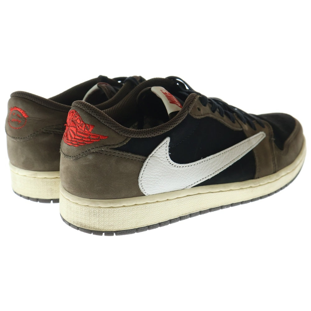 NIKE(ナイキ) ×TRAVIS SCOTT AIR JORDAN 1 LOW OG SP-T CQ4277-001 トラヴィススコット エアジョーダン1 ローカットスニーカー ブラウン US9.5/27.5cm