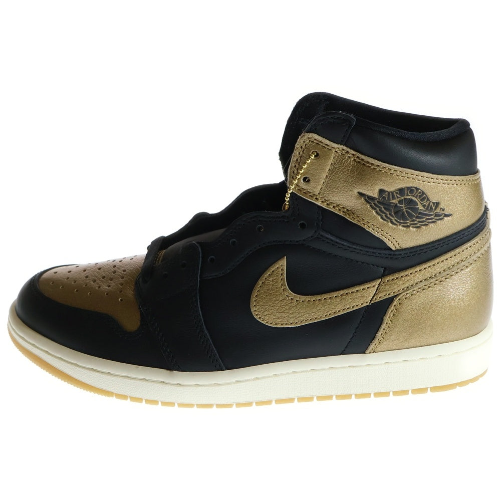 NIKE(ナイキ) AIR JORDAN 1 RETRO HIGH OG BLACK AND GOLD エアジョーダン1 ハイカットスニーカー ブラック/ゴールド US9.5/27.5cm DZ5485-071