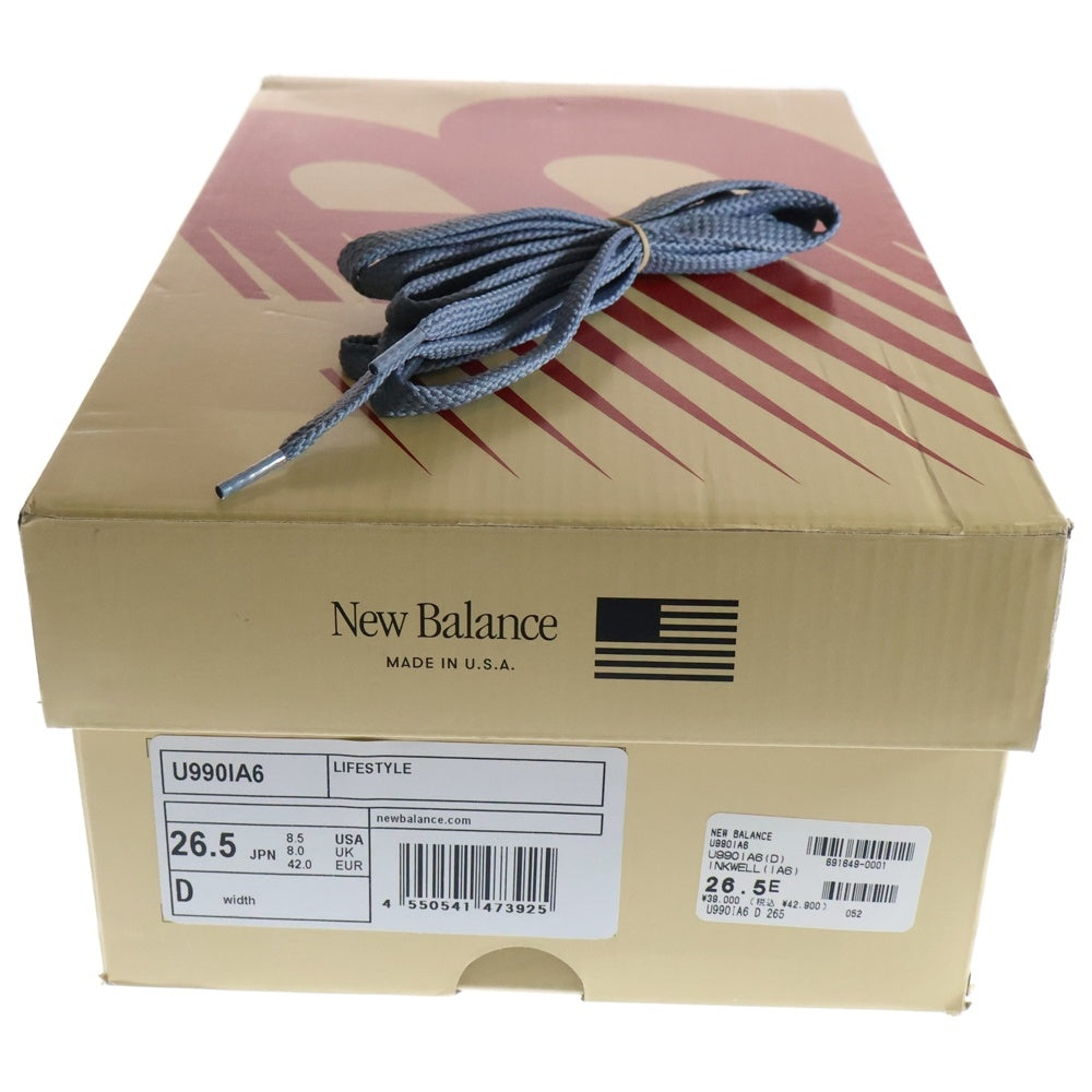 New Balance(ニューバランス) U990IA6 INKWELL インクウェル スウェード ローカットスニーカー ネイビー US8.5/26.5cm