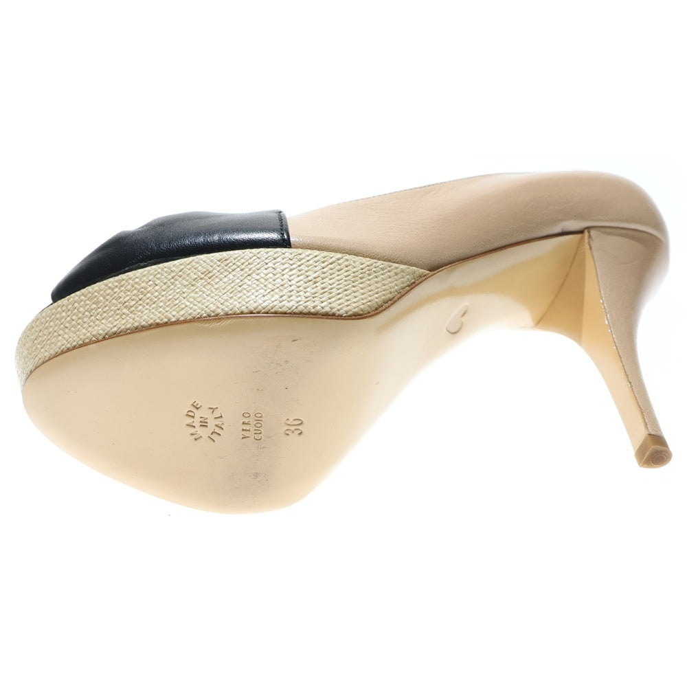 MOSCHINO(モスキーノ) Cheap&Chic チープ&シック ヒール パンプス ベージュ/ブラック 36