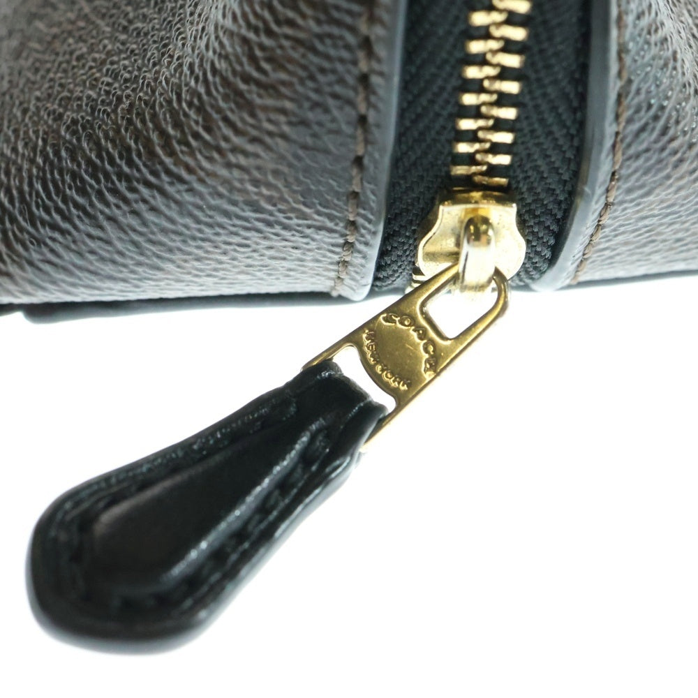 COACH(コーチ) シグネチャー コスメティック ポーチ ブラウン F53385