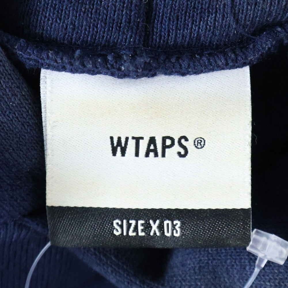WTAPS(ダブルタップス) 22AW CREST HOODY クレストフーディー バックプリント プルオーバーパーカー ネイビー