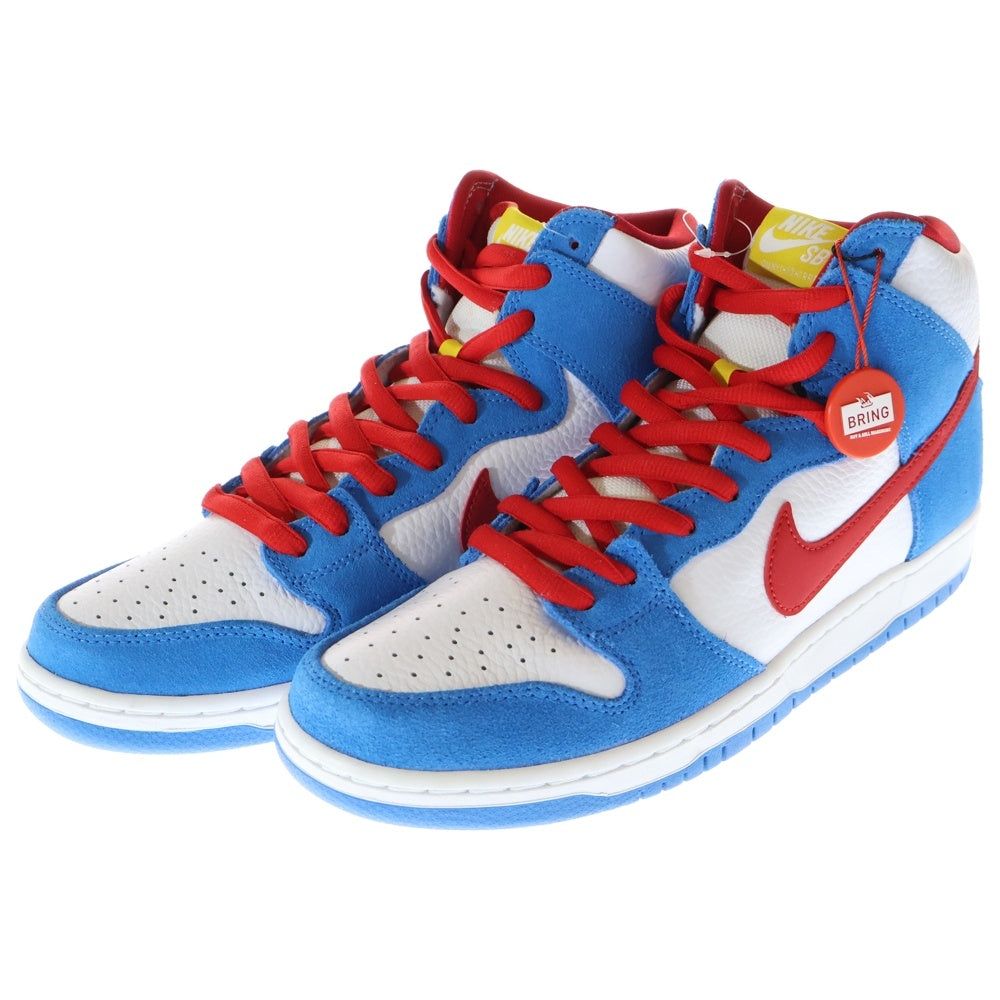NIKE SB(ナイキエスビー) DUNK HIGH DORAEMON ダンク ドラえもん ハイカットスニーカー ブルー/レッド US10.5/28.5cm