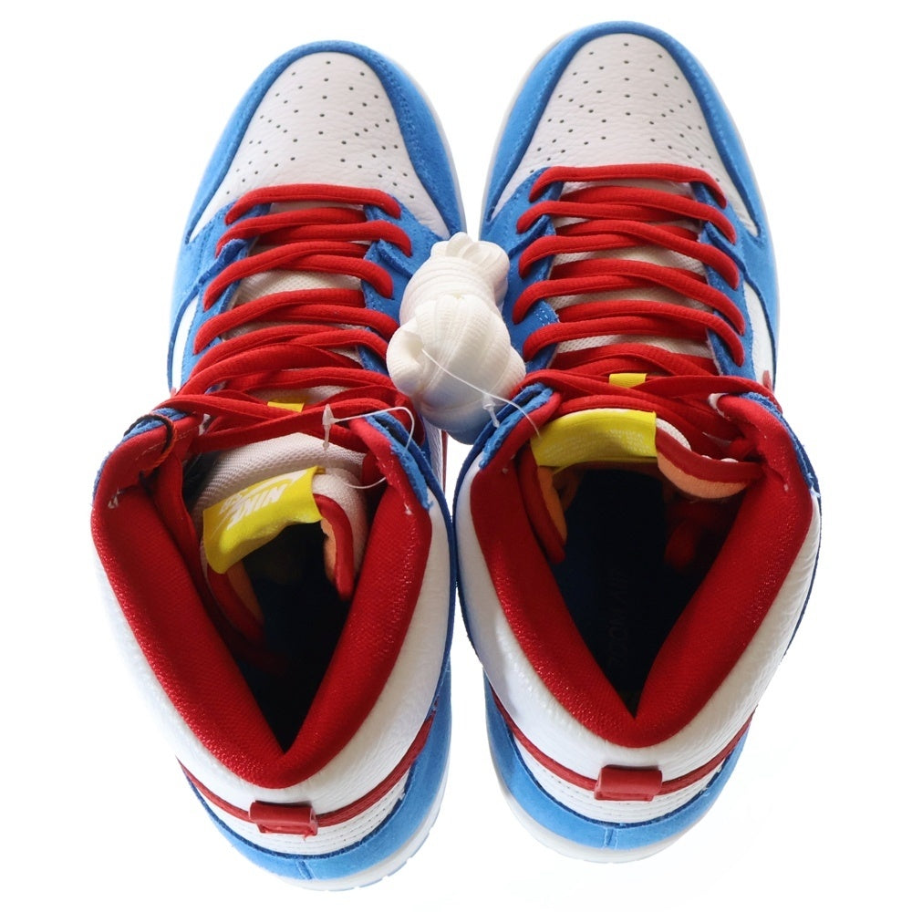 NIKE SB(ナイキエスビー) DUNK HIGH DORAEMON ダンク ドラえもん ハイカットスニーカー ブルー/レッド US10.5/28.5cm